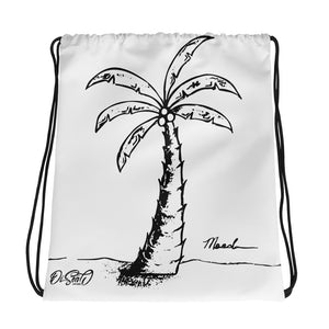 Palm Tree Drawstring Bag